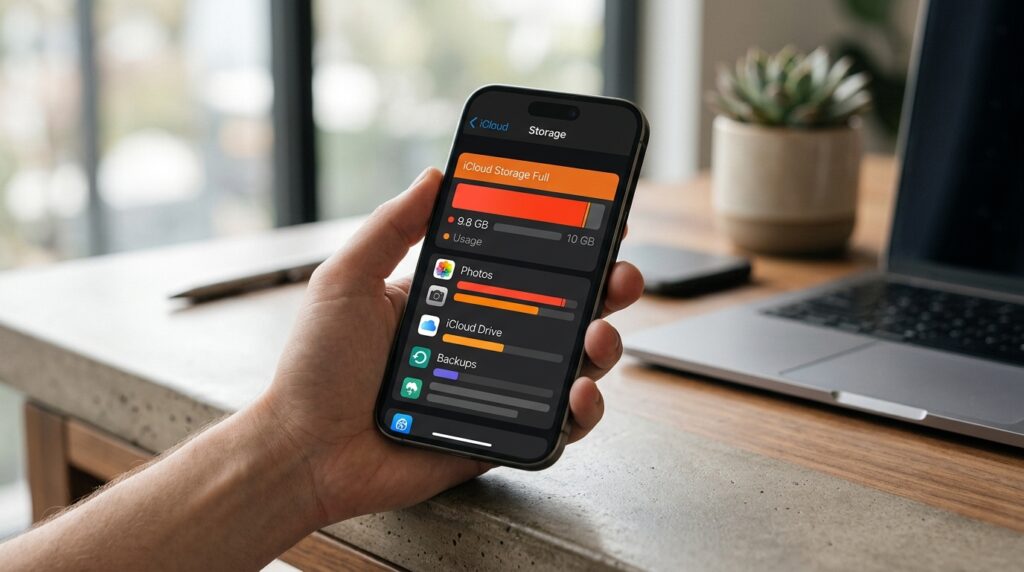 Without a paid subscription, iCloud will stop syncing data