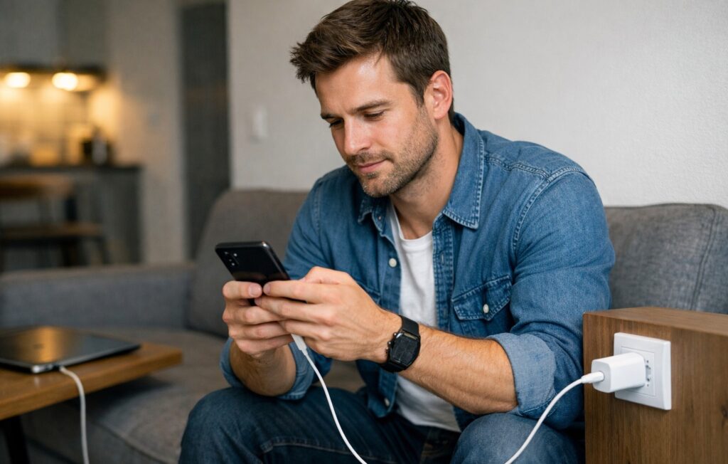Your smartphone should rest while charging