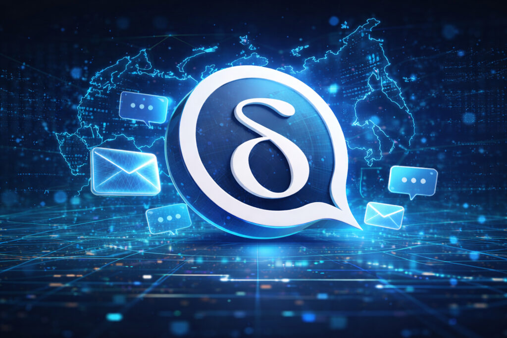 Delta Chat can be easily installed on any device. Photo.