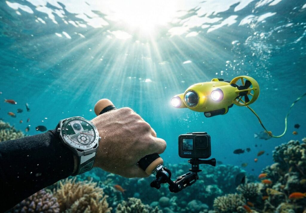 You can not only have a great time underwater but also use cool gadgets. The main thing is that they need to be specialized.