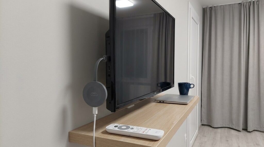 This "dongle" is compact and easy to use, and inside — pure Android TV