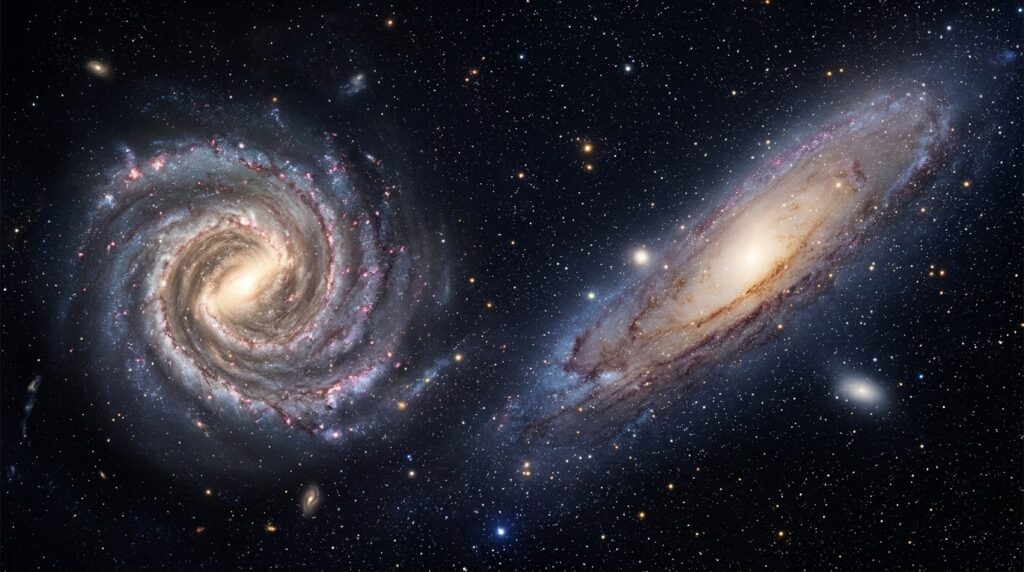 In billions of years, the Milky Way and Andromeda will collide — their black holes may also face a merger.