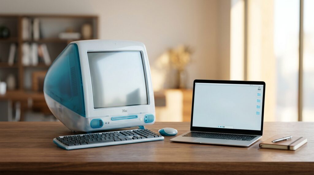 The first iMac — a symbol of Apple's revival in the late 1990s