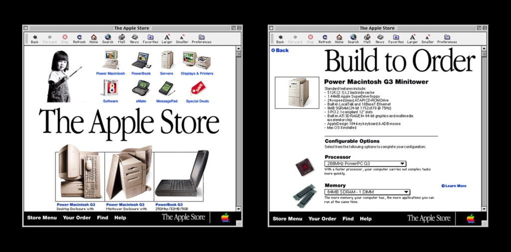 How Apple Online Store saved the company from bankruptcy. Apple started selling hardware directly and boosted sales. Image: 9to5mac.com. Photo.