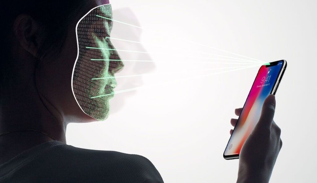 Face ID technology is secure thanks to 3D face scanning. Image: Apple