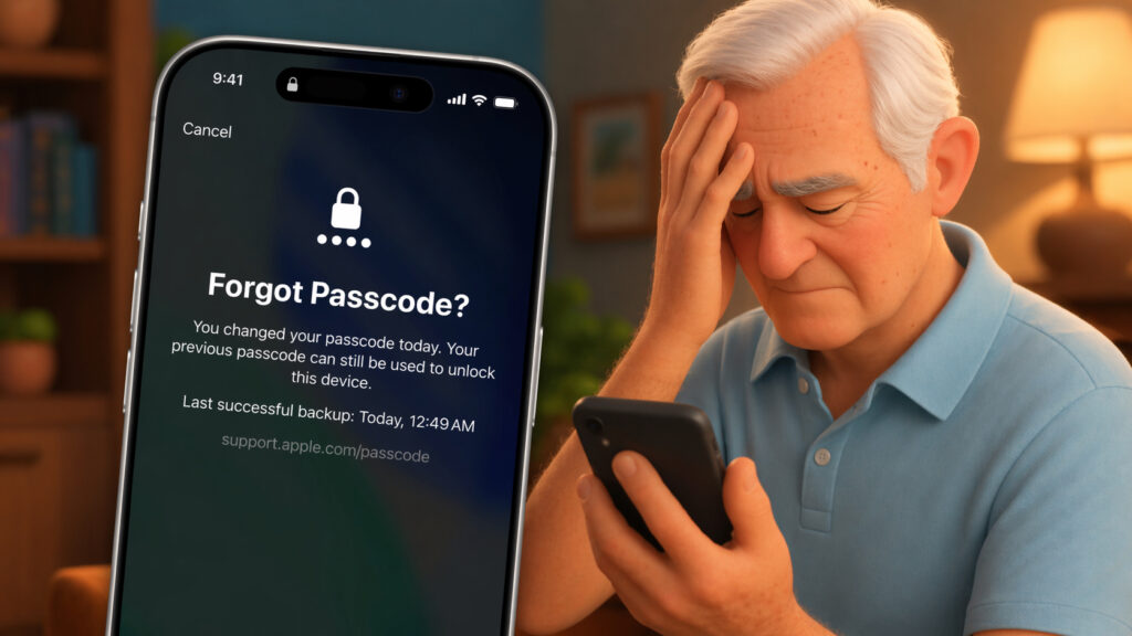 Forgetting your new password is easier than you think. Photo.