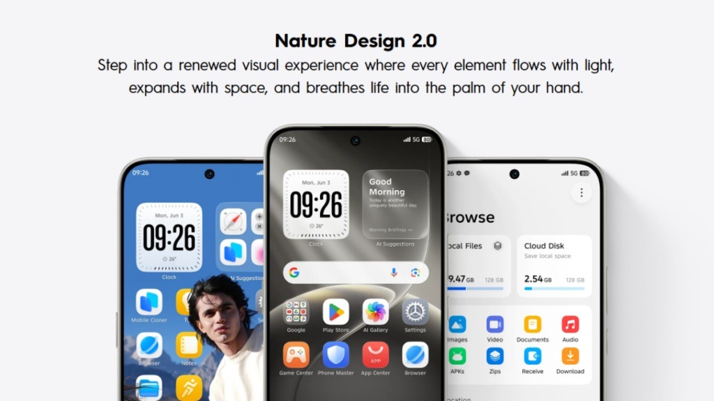 This is what the new system design looks like. Image: TECNO