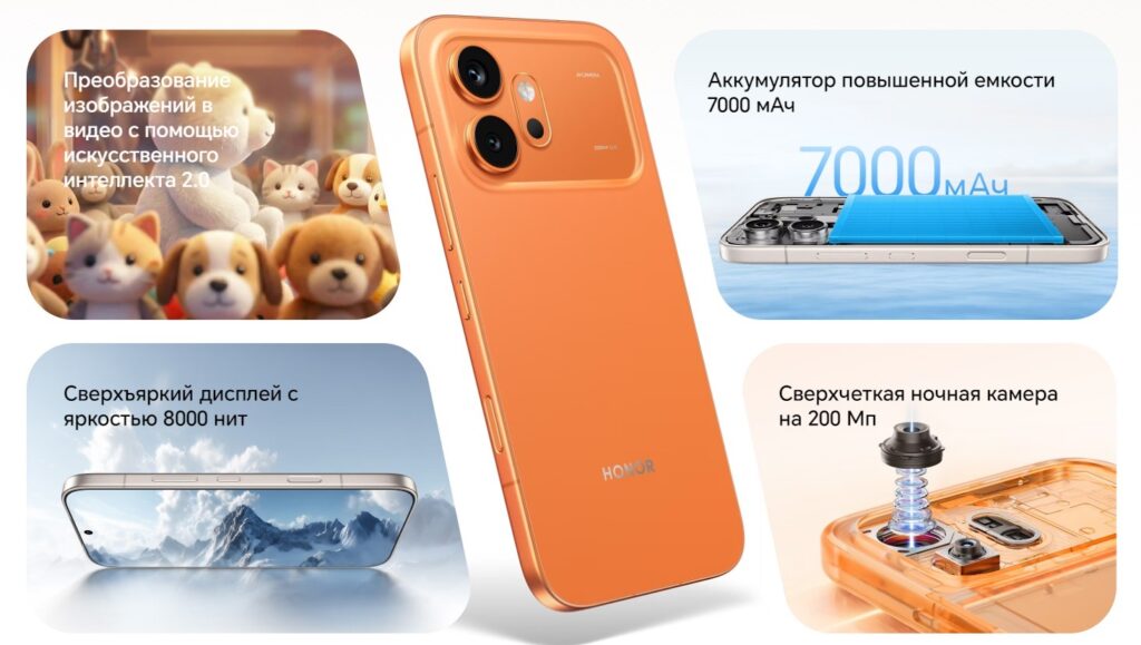 Key features of the new device. Image: HONOR