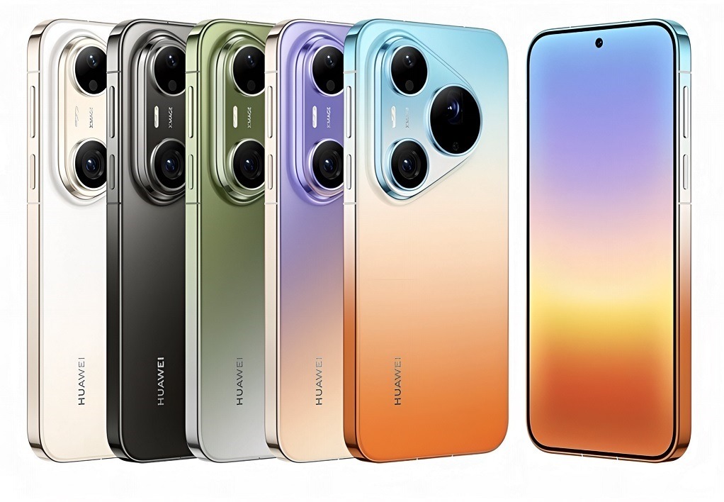 Bold color options for the new smartphones. Image: HUAWEI