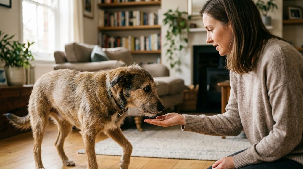 For an adopted dog, play can become the key to trust in a new home