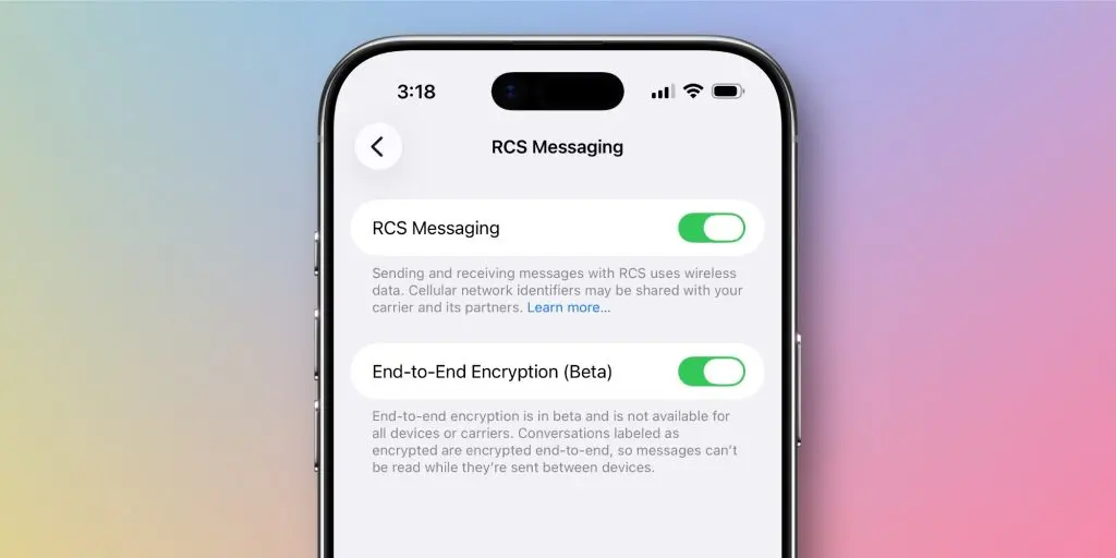 What's new in iOS 26.5. Encryption is now supported even in RCS. Image: 9to5mac.com. Photo.