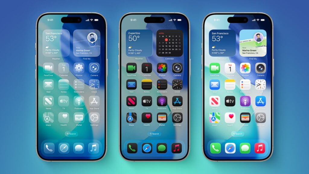 Home screen customization on iPhone in iOS 27. The home screen will be easier to customize than it is now. Photo.