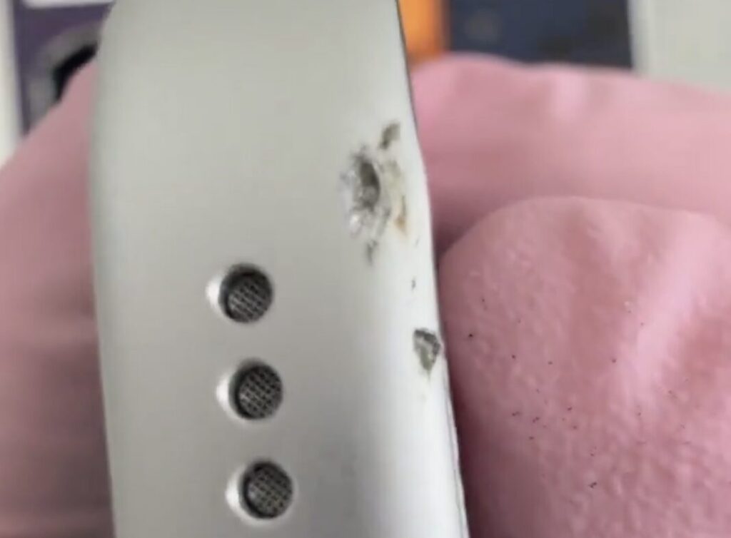 Aluminum in the iPhone 17 Pro Max: how to restore after damage. Here's a dent like this. Photo.