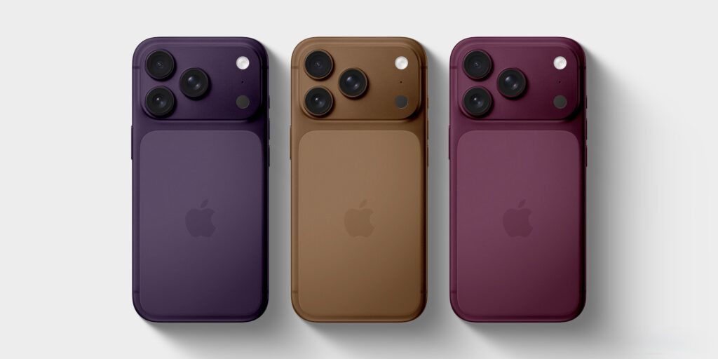 Rumored color options for iPhone 18 Pro. Image: 9to5mac.com