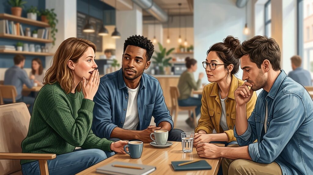 Each of us needs to know how to choose reliable people to talk to. Photo.