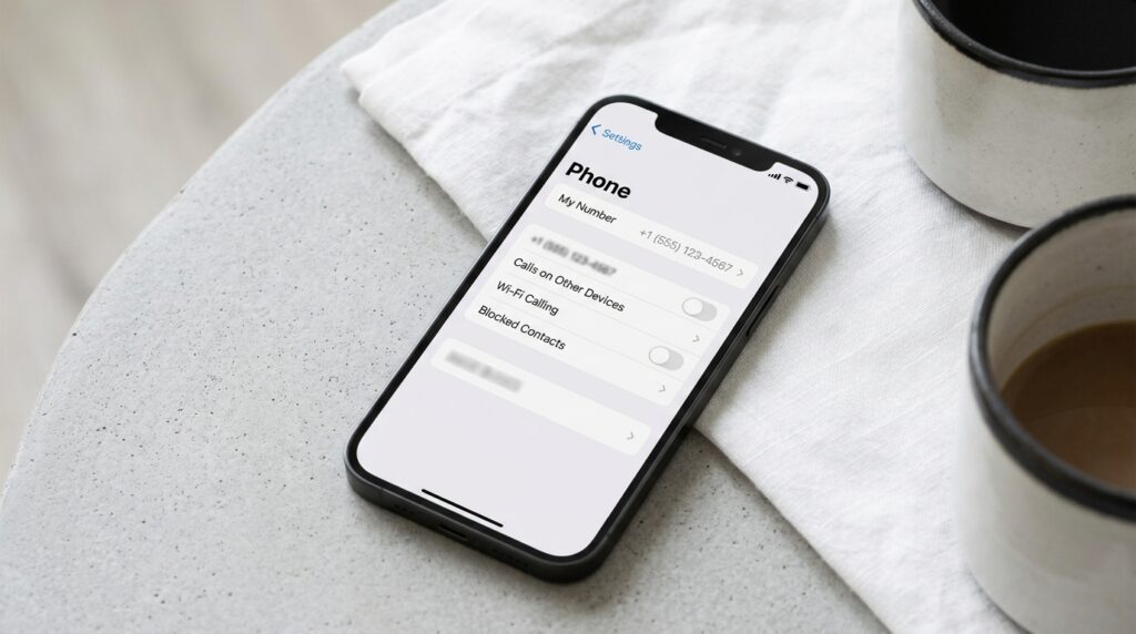 On iPhone, the number can be found in Settings - Phone - My Number