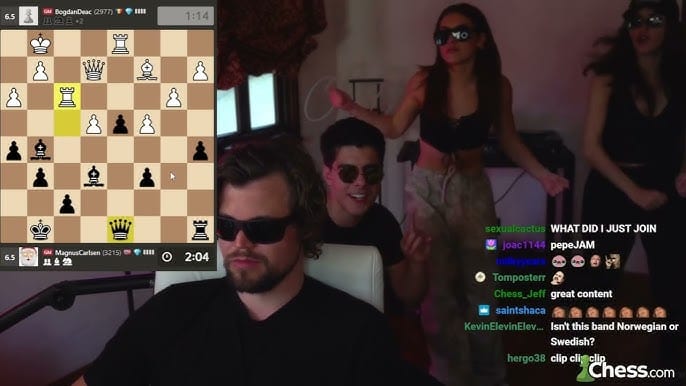 Magnus Carlsen — five-time World Chess Champion (2013–2023), six-time World Rapid Chess Champion, and nine-time World Blitz Chess Champion. As of April 2026, he is the highest-rated chess player in the world.