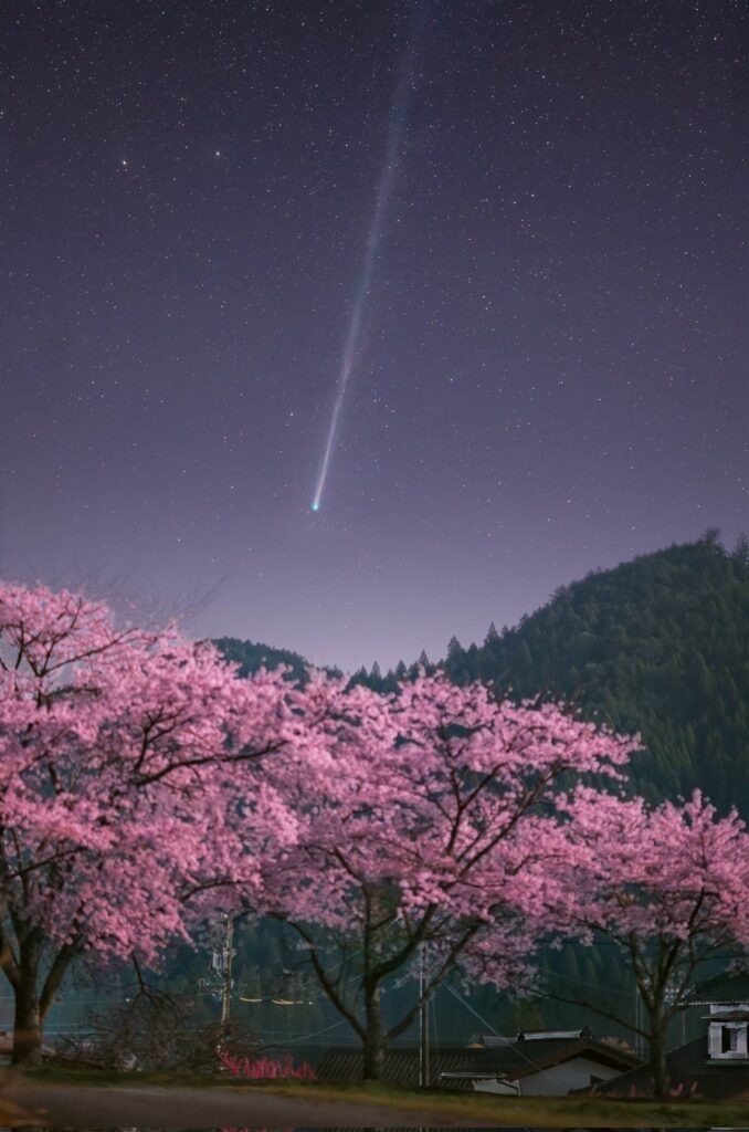 Comet C/2025 R3 (PanSTARRS) on April 9, 2026, Japan. Image source: starwalk.space
