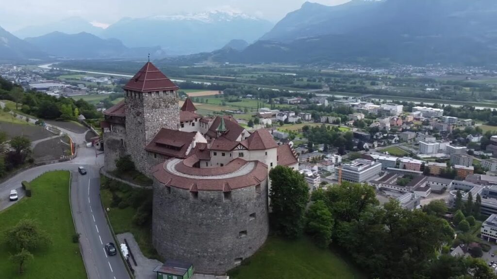 Liechtenstein and Vaduz Castle on the hill.