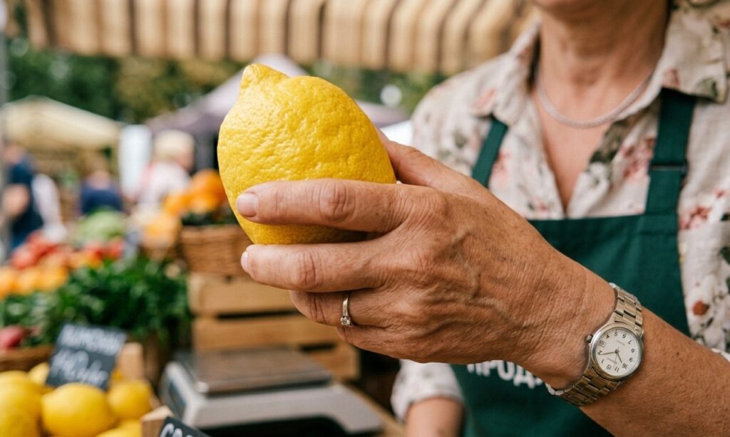 Buying a lemon without messing up is a whole science. Photo.