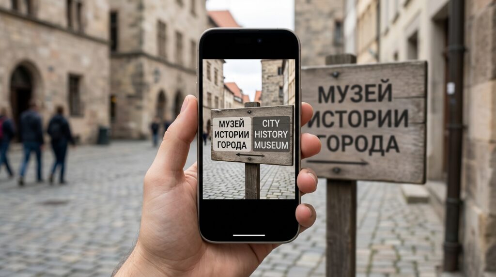 Yandex Translate translates text directly from photos