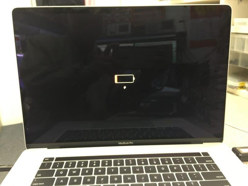 How to force restart a Mac. First of all, always check the charger. Photo.