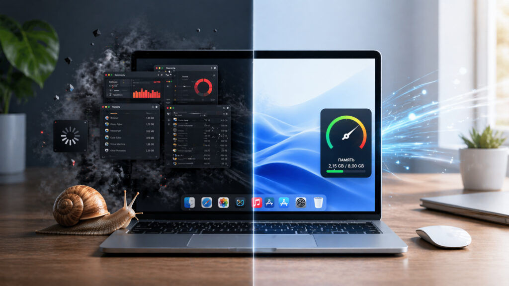 Any Mac can run faster. Photo.
