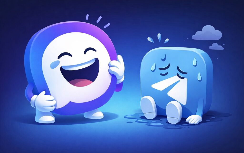 MAX simply mocks Telegram