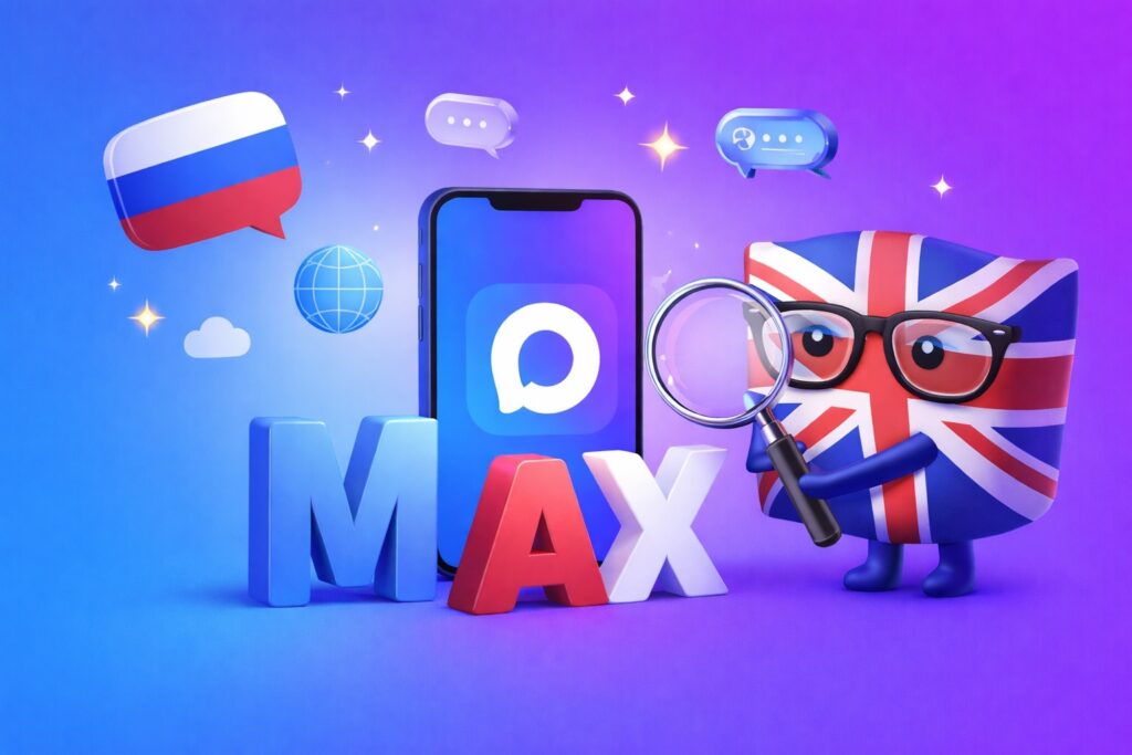 The messenger is Russian, but the name is written in English