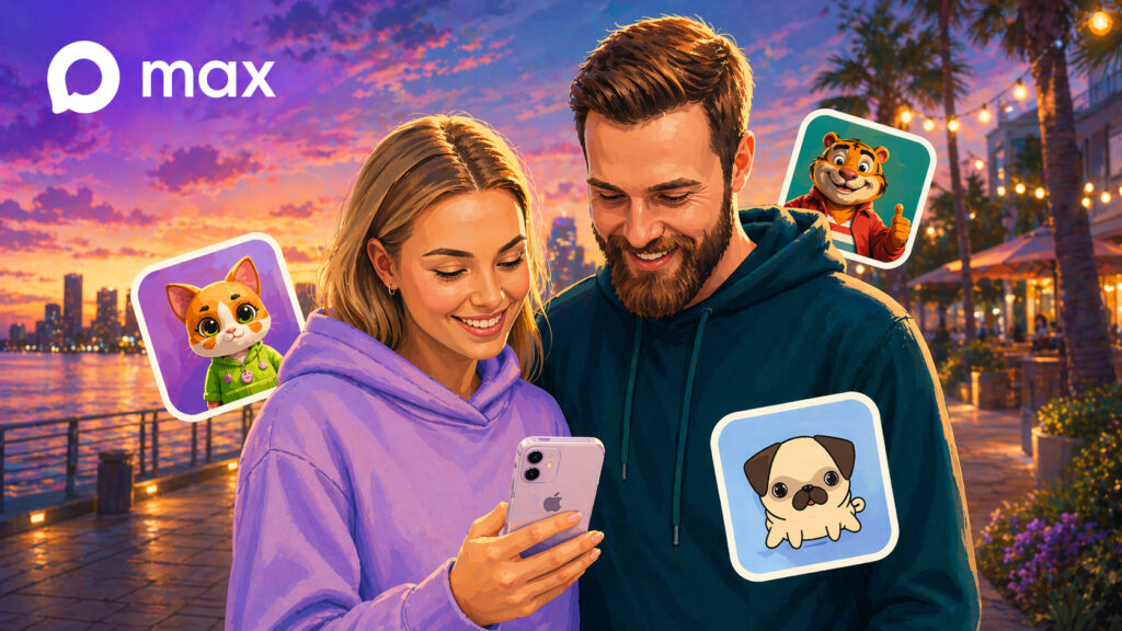 Now you can create your own stickers in MAX. Photo.