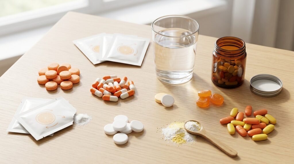 Vitamin C comes in dozens of forms, but none of them have been proven to cure a cold. Photo.