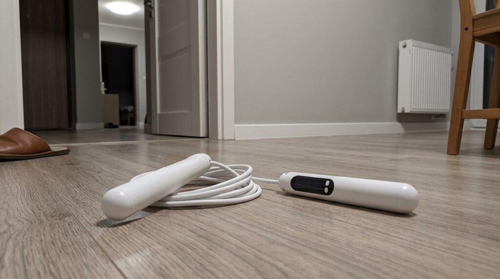 A cool jump rope that lets you relax your mind during workouts