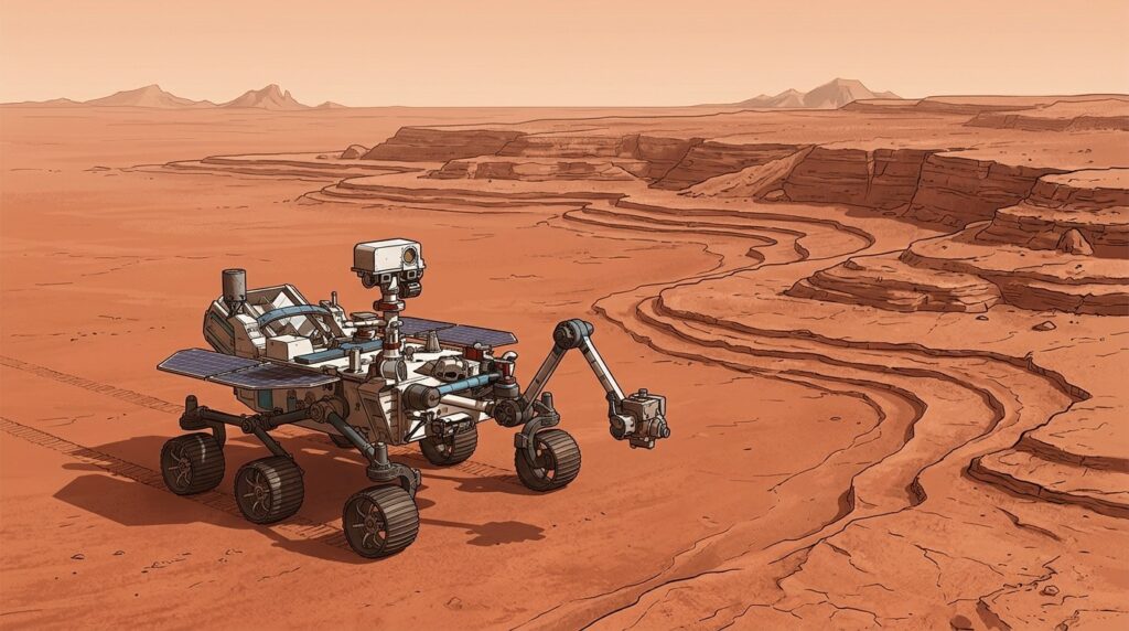 Long ago, Utopia Planitia was the bottom of a vast ocean. Photo.