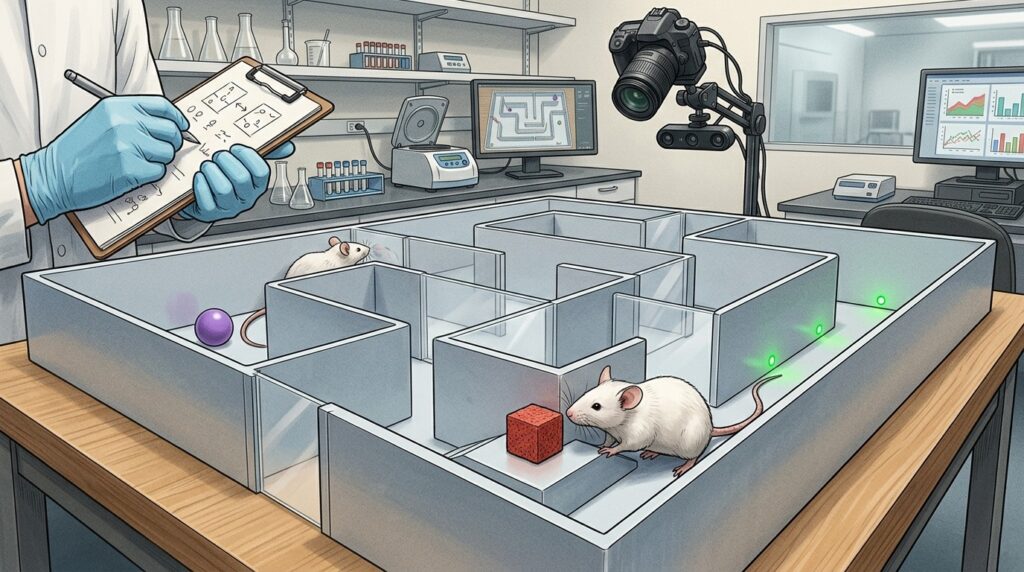 Mice that received the spray performed better on memory and orientation tests. Photo.