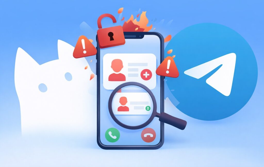 Another dangerous Telegram client after the Telega messenger. Photo.