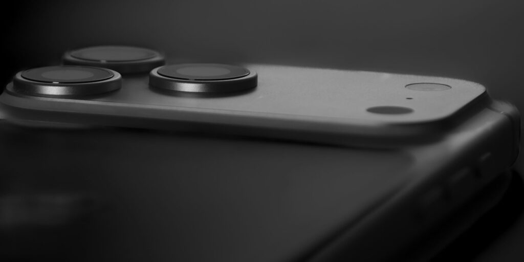 Comparison of camera sensor sizes across different iPhone generations