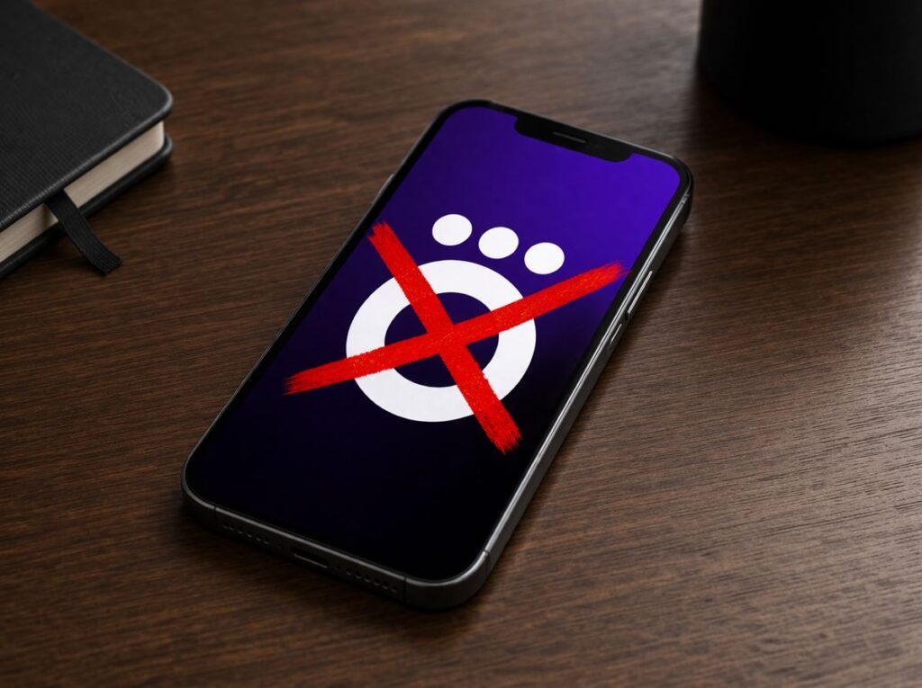 Okko removed from App Store again. Photo.
