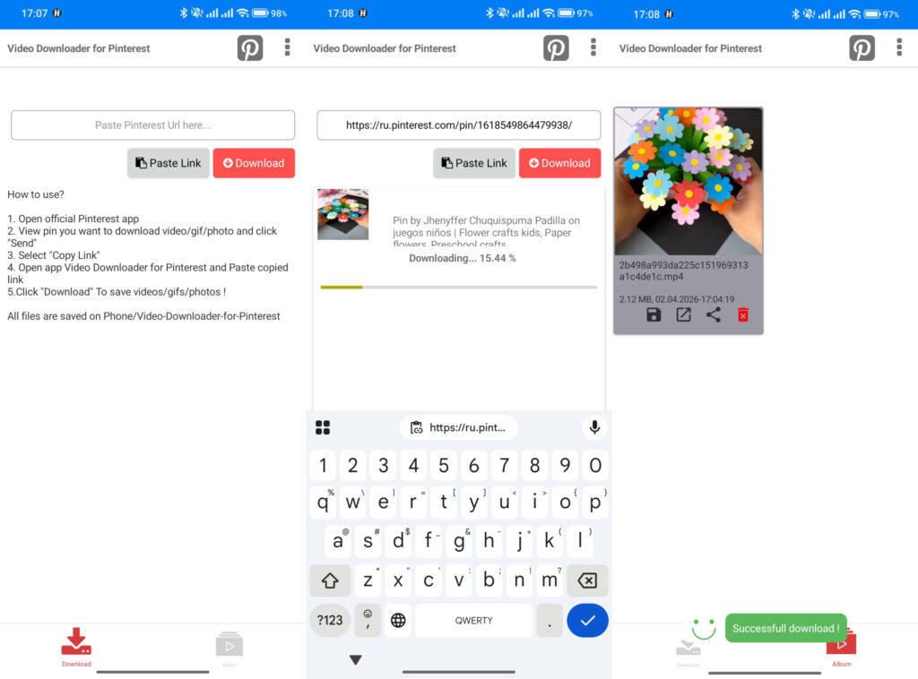 Save Pinterest Videos to Your Phone — Android and iPhone. Downloading videos through an app is also very convenient. Photo.