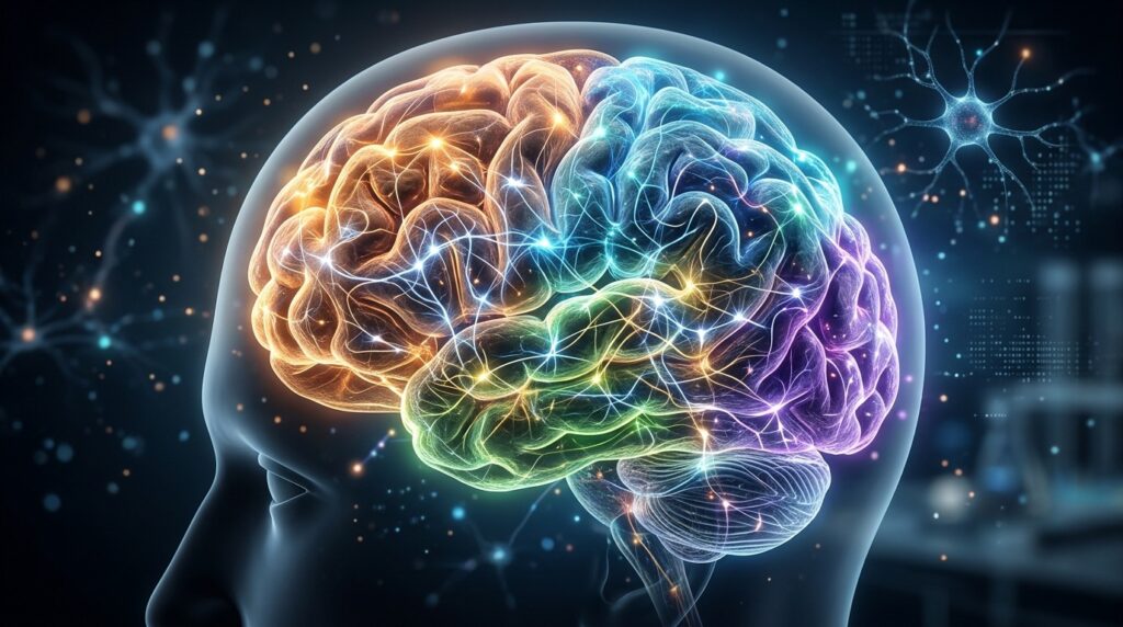 According to one theory, the brains of synesthetes retain additional connections between sensory areas. Photo.