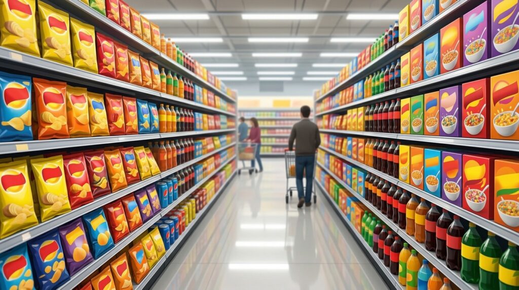 Is it true that chips harm your brain, even if you eat healthy. What counts as ultra-processed food. Photo.