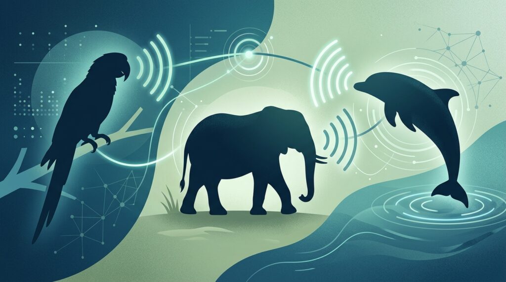 Parrots, elephants, and dolphins — three groups of animals in which analogs of names have been found
