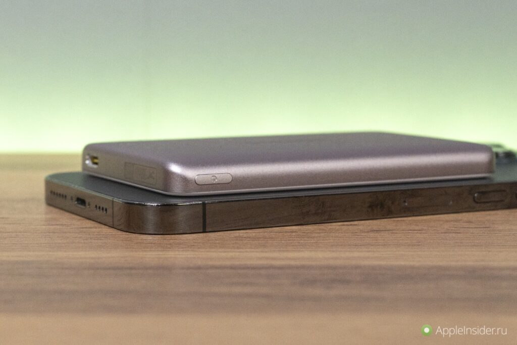 Thickness is roughly the same as the iPhone itself, but you barely notice it in use.