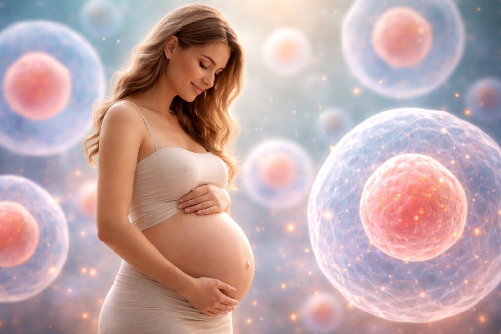Previously unknown cells have been found in pregnant women. Photo.