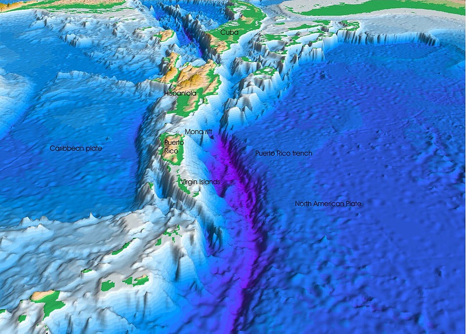 Puerto Rico Trench. Image source: ru.wikipedia.org. Photo.