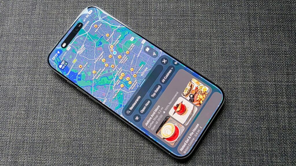 What changed in iOS 26.5 beta 2. Apple is testing ads in Maps on iPhone. Photo: techradar.