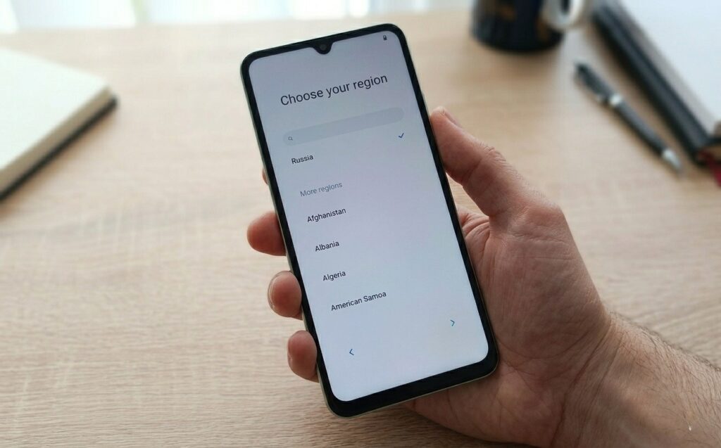 This is the screen that greeted me after turning it on