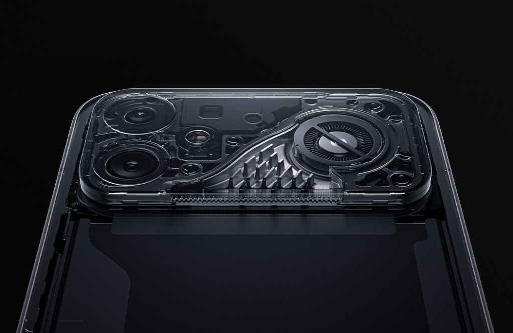 Diagram of how the built-in smartphone fan works. Image: Xiaomi