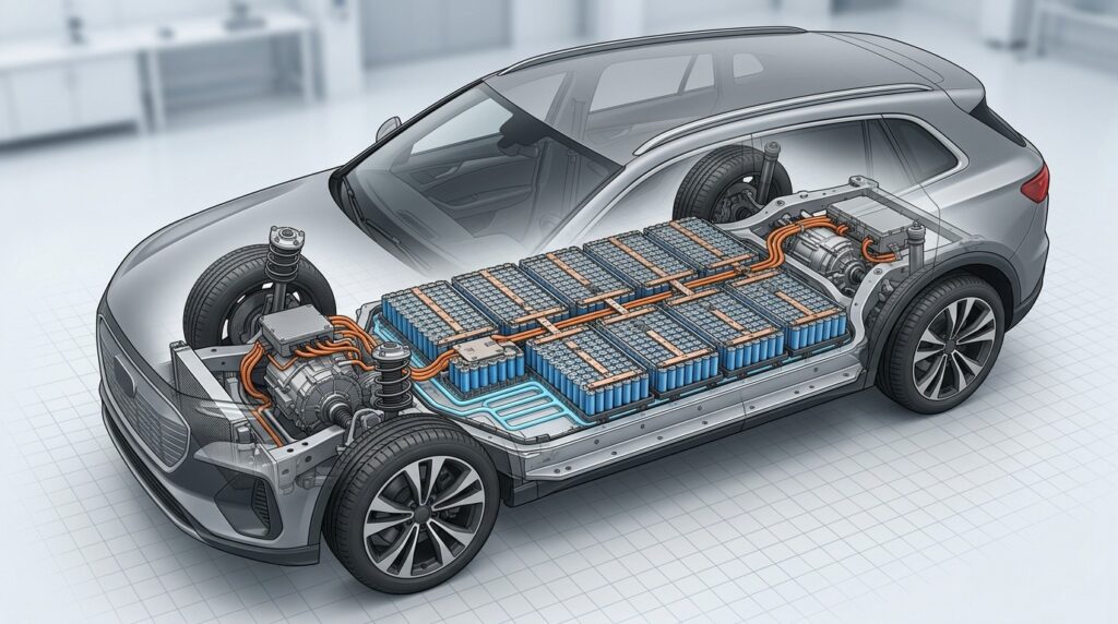 A 130 kWh battery — the foundation of the record-breaking range