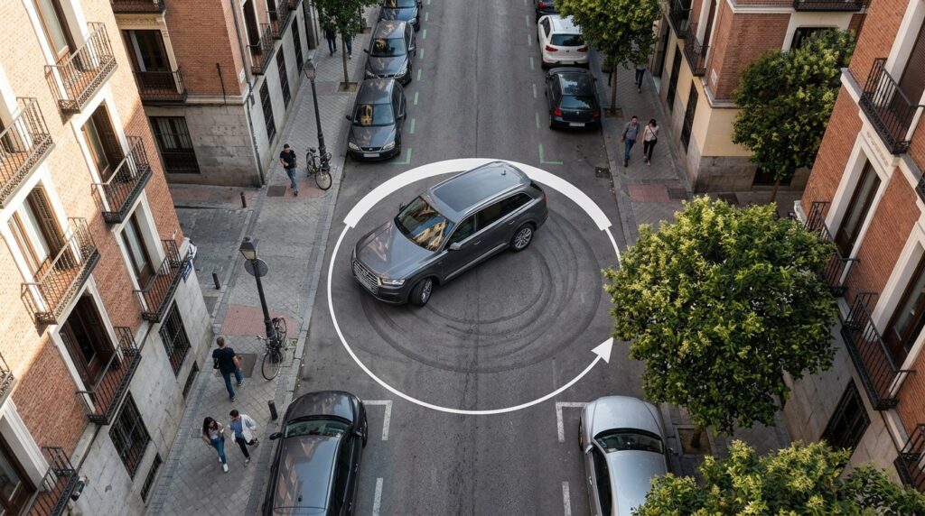 Great Tang's turning radius is smaller than a Mini Hatch