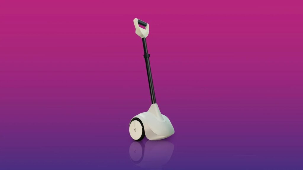 The Glide robot guide uses a combination of built-in sensors and cameras borrowed from self-driving cars to detect obstacles and help people with visual impairments reach their destination. Photo.